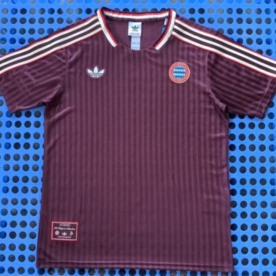2025 Bayern retro T-shirt maroon